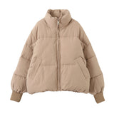 Collar Fluffy Little Padded Jacket - WOMONA.COM