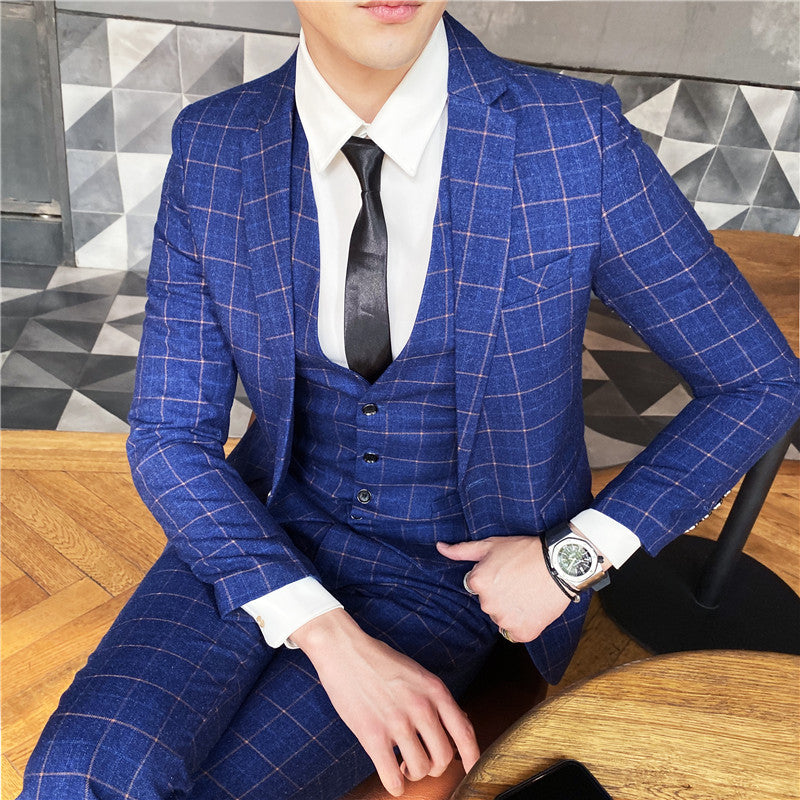 Plaid casual blazer - WOMONA.COM