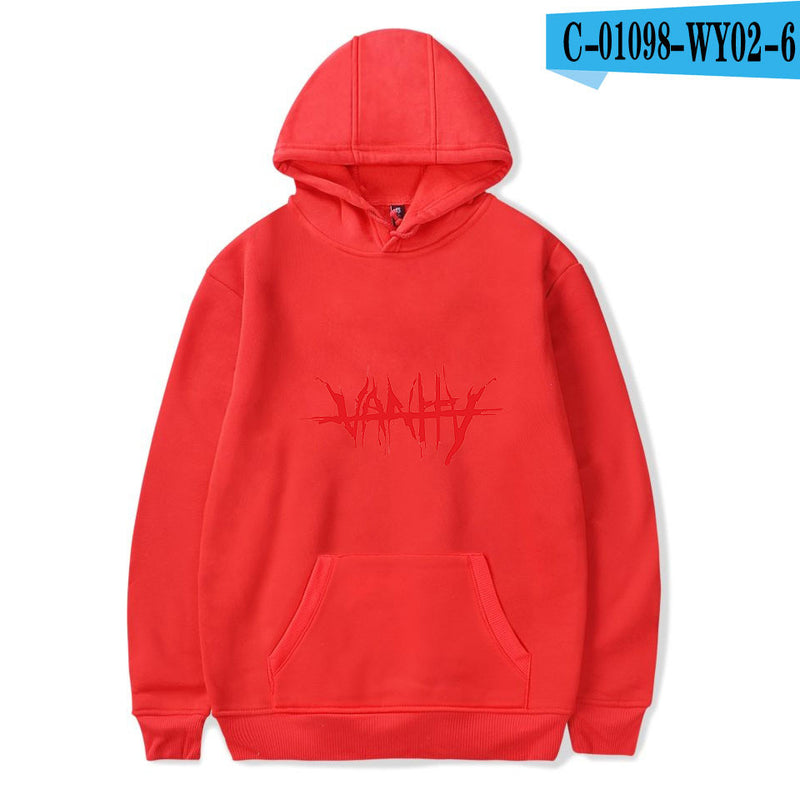 juice wrld printed hooded sweatshirt - WOMONA.COM