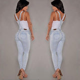 ripped denim overalls - WOMONA.COM