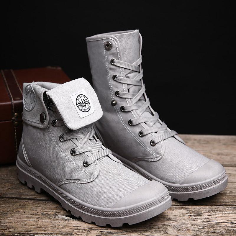 Canvas beach boots Martin boots - WOMONA.COM