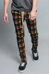 Casual Plaid Flower Pants Trend Men - WOMONA.COM