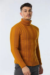 Men's Casual Warm Striped Sweater - WOMONA.COM