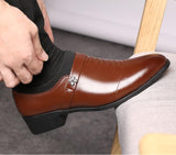 Fashion formal business men's leather shoes - WOMONA.COM