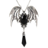 Bat wings, emerald inlaid ornaments - WOMONA.COM