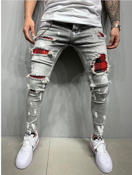 Men's paint jeans - WOMONA.COM