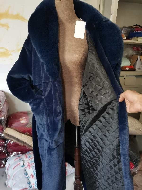 Faux Fur Coat Mid-length Coat - WOMONA.COM