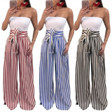 Striped loose pants - WOMONA.COM