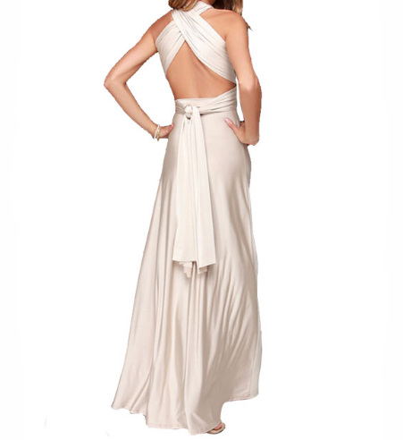 Women Bandage Convertible Boho Maxi Dress - WOMONA.COM