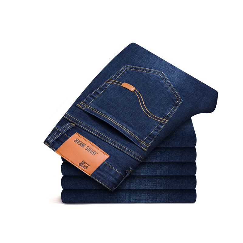 Stretch straight jeans - WOMONA.COM