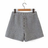 Houndstooth Shorts Skirt Women - WOMONA.COM