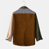 long sleeve chest pocket shirt - WOMONA.COM