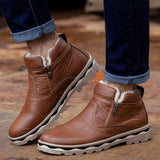 Snow boots men casual Martin boots men - WOMONA.COM