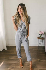 Straight Leg Jumpsuit - WOMONA.COM