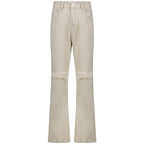 Casual Denim Flared Pants - WOMONA.COM