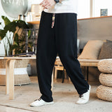 Linen casual pants - WOMONA.COM