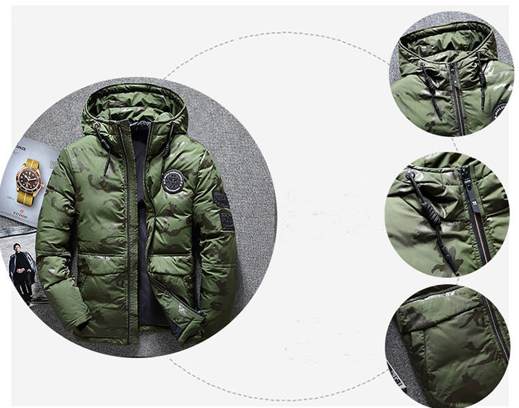 Camouflage Men's Winter Jacket - WOMONA.COM