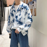 Loose long-sleeved shirt men - WOMONA.COM