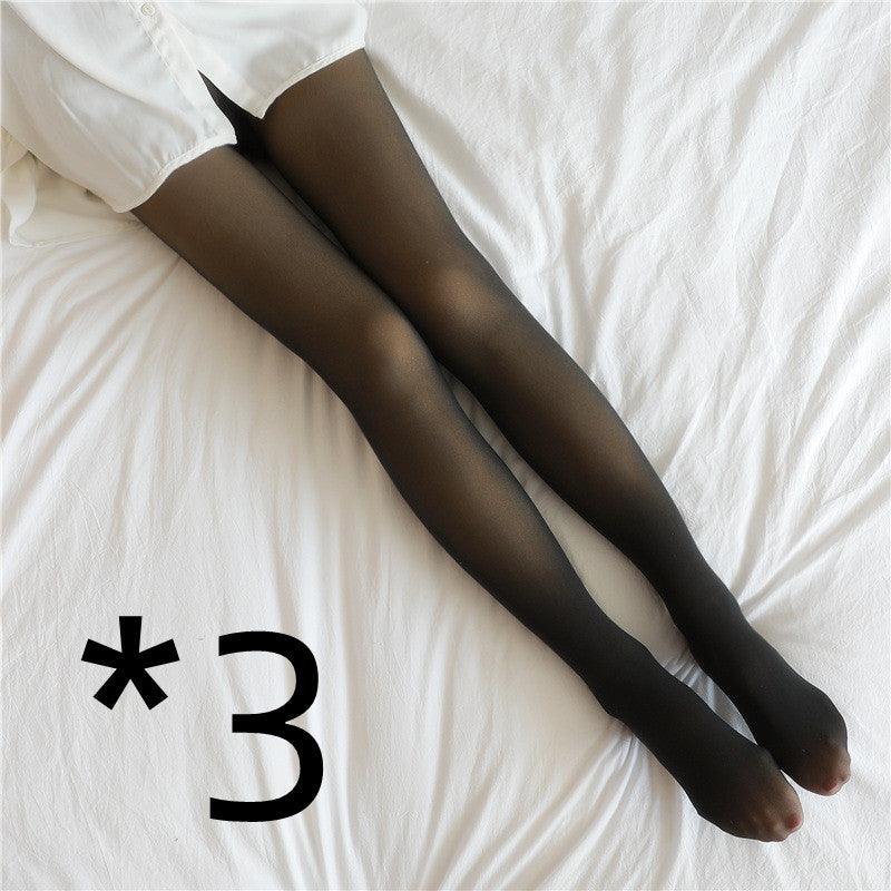 Women's footed pantyhose, dark brown matte full-length coverage