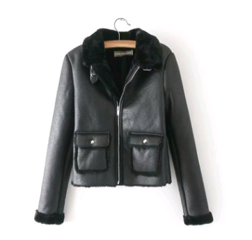 fur one leather jacket - WOMONA.COM