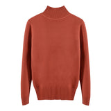 Half turtleneck knitted sweater - WOMONA.COM