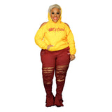 Trend Ripped Plus Size Women's Jeans - WOMONA.COM