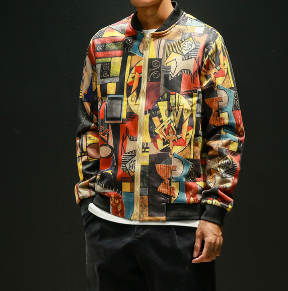 Digital Print Jacket Men's - WOMONA.COM