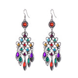 alloy crystal earrings women - WOMONA.COM