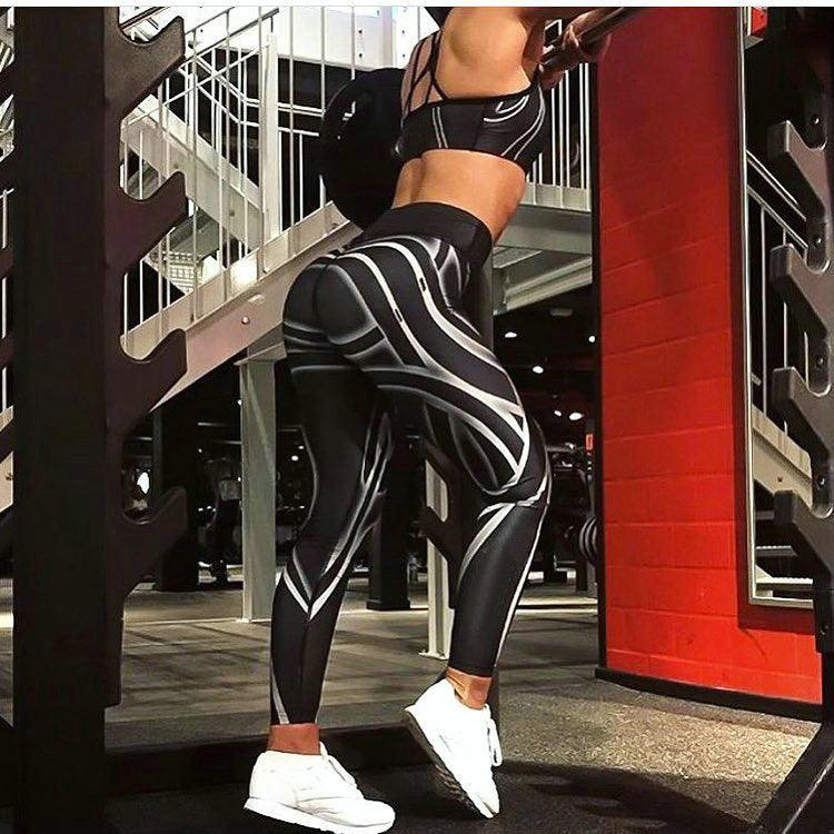 striped printed pants - WOMONA.COM