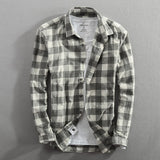 Cotton Washed New Men's Shirt - WOMONA.COM