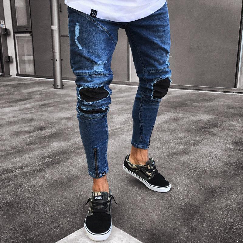 Zerok Patched Jeans - WOMONA.COM