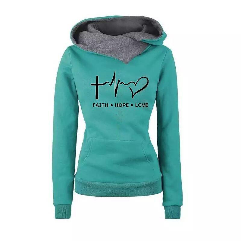 Lapel Graphic Print Hooded - WOMONA.COM