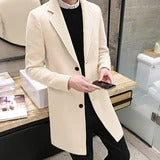 Single-breasted mid-length trench coat - WOMONA.COM