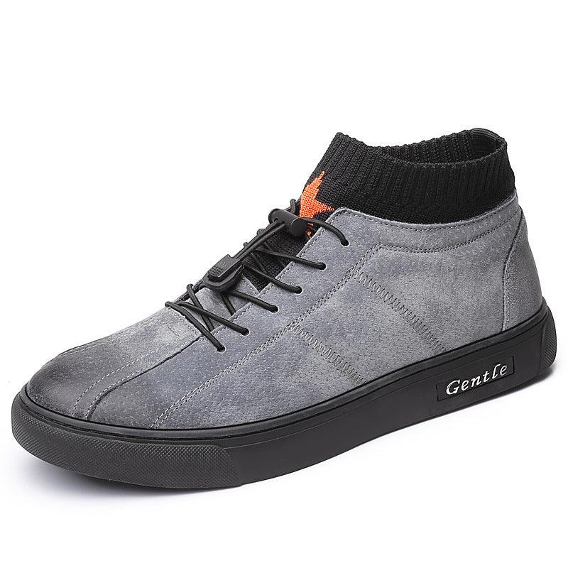 Men's casual high-top sneakers - WOMONA.COM