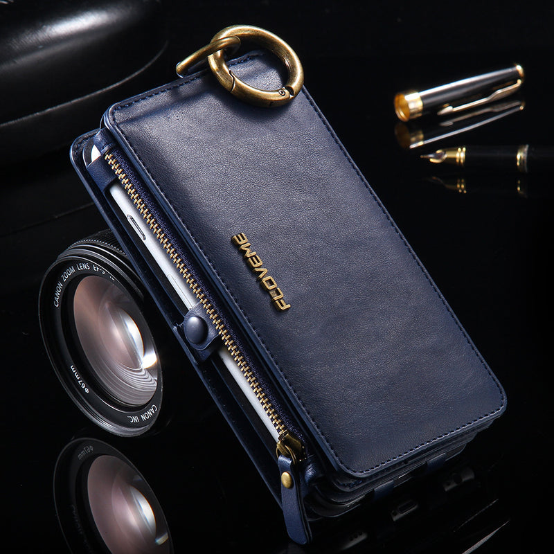 Luxury PU Leather Case For 8 Plus X XR XS Max 11 Flip Stand Wallet - WOMONA.COM