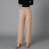 Thermal Pants Were Thin Plus Size Casual Straight - WOMONA.COM