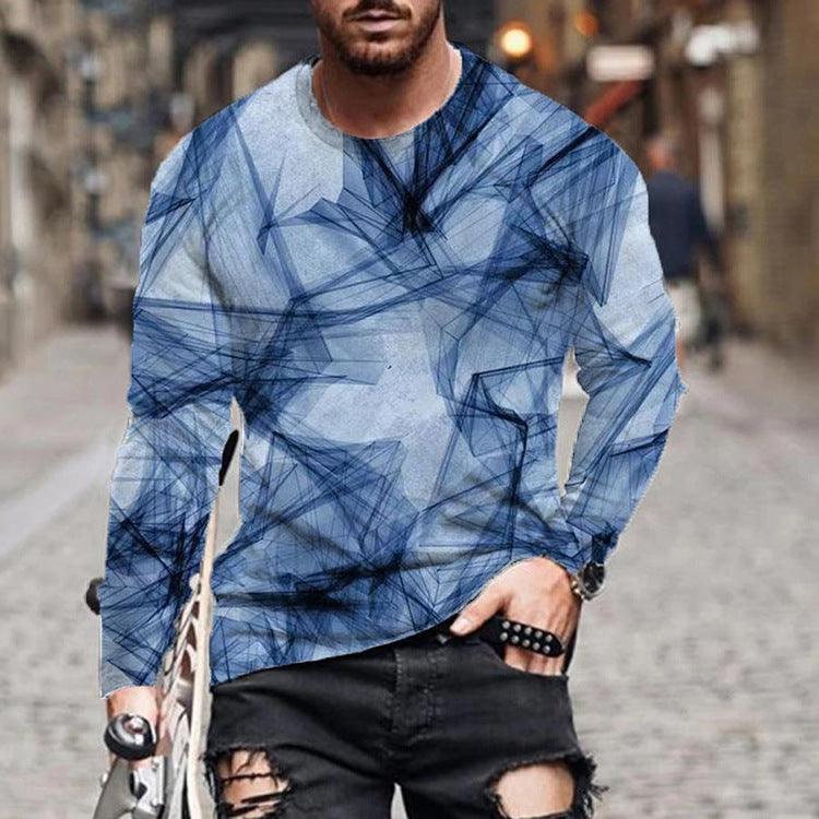 Printed T-shirt Sleeves For Men - WOMONA.COM