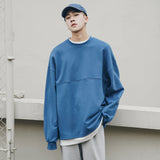 Men Fake Two-piece Hoodie - WOMONA.COM