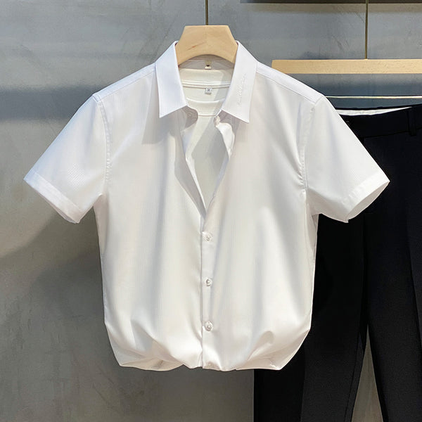 Casual  Slim Business Shirt - WOMONA.COM