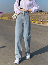 Wide Leg Jeans For Women Bottom Baggy - WOMONA.COM