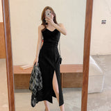 Suspender Long Skirt Dresses - WOMONA.COM