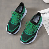 Green Black Sports Shoes - WOMONA.COM