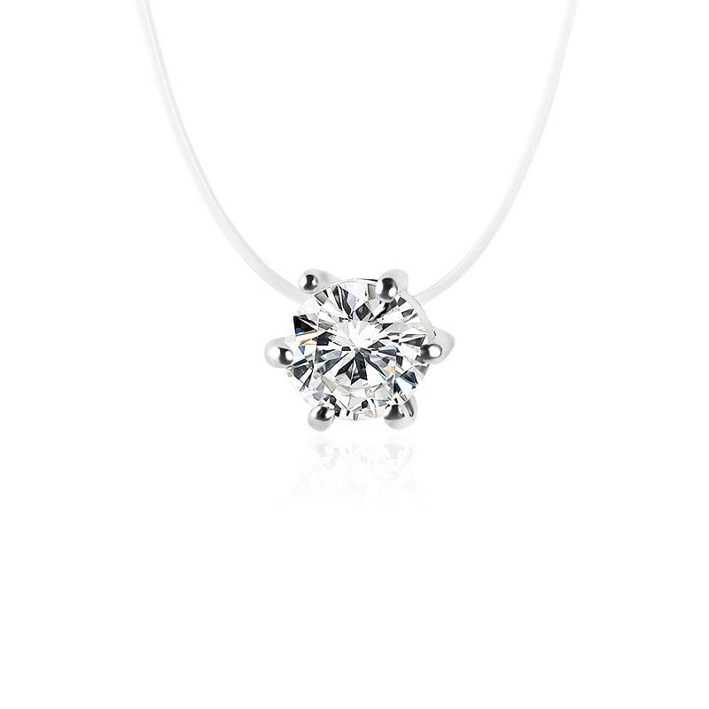 Multi-claw Diamond Necklace - WOMONA.COM