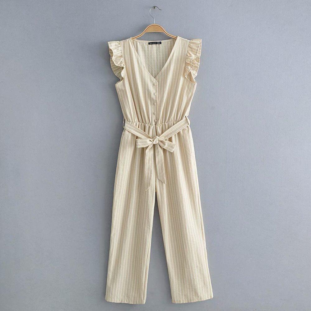 Stijlvolle katoenen jumpsuit - WOMONA.COM