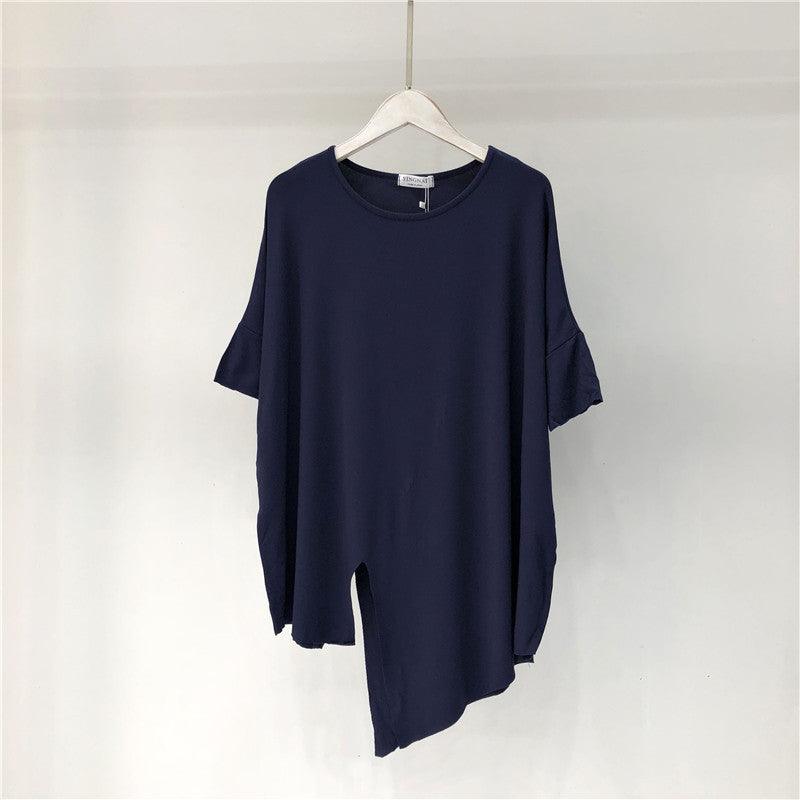 Loose Mid-length Top - WOMONA.COM