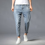 Small Feet Jeans Straight-Leg Pants Men - WOMONA.COM