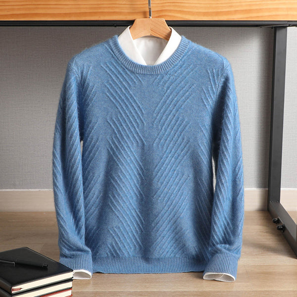 Round Neck Padded Sweater - WOMONA.COM