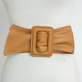 Sheepskin wide belt women - WOMONA.COM