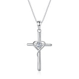 Sterling Silver Cross Pendant - WOMONA.COM
