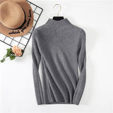 Threaded half-neck sweater - WOMONA.COM